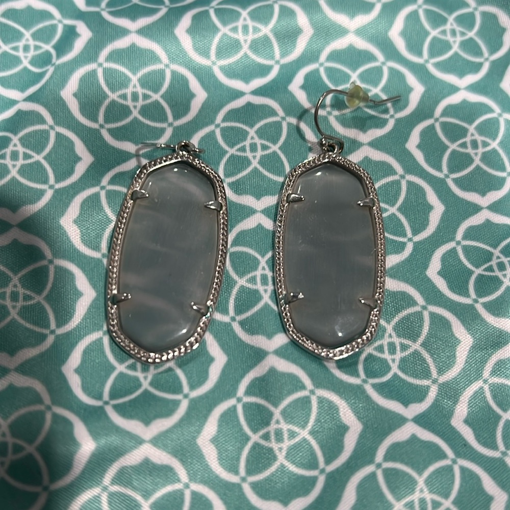 Kendra Scott Silver Drop Earrings